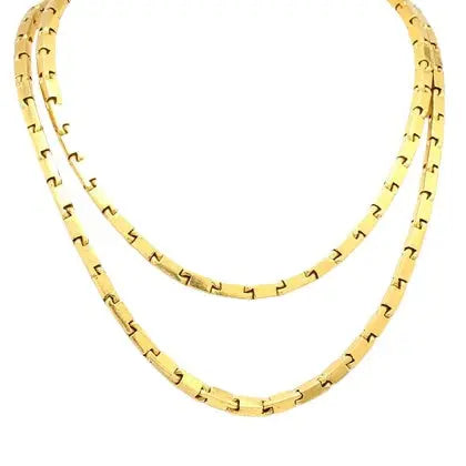 22K Yellow Gold 8mm Baht Link Chain