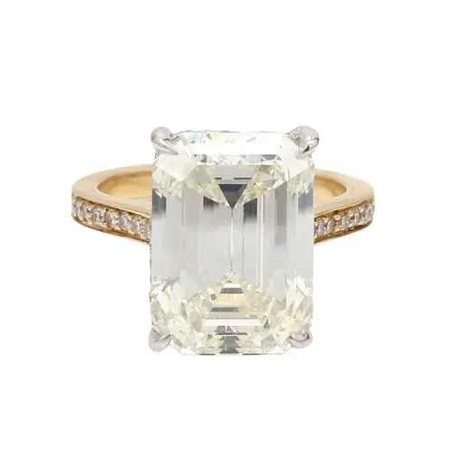8.26ct Internally Flawless Emerald Cut, L color GIA certified