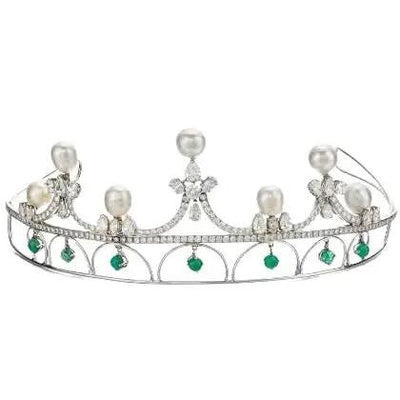 Platinum and 14K Gold Tiara