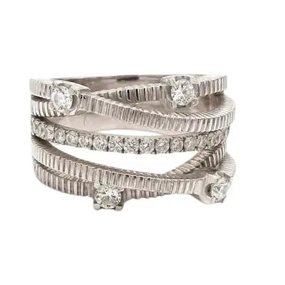 14k White Gold Diamond Ring