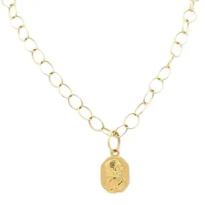 Cathy Waterman Gold Child Pendant Necklace