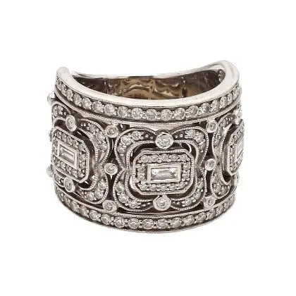 Neil Lane 14K White Gold Diamond Ring Size 6.5