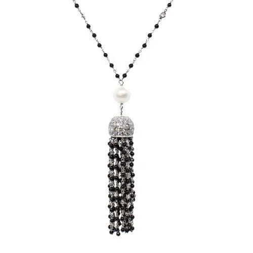 Diamond and Pearl Necklace