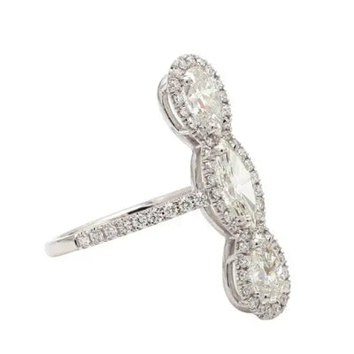 Mixed-Cut Diamond 14K Gold Ring