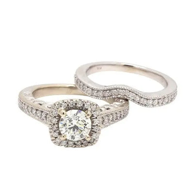 Diamond Wedding Band Set Sz. 6