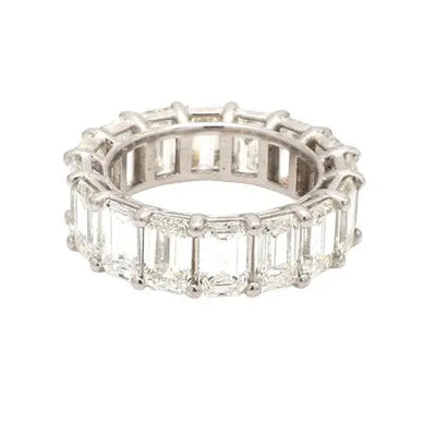 8.71ctw Emerald Cut Diamond Eternity Band