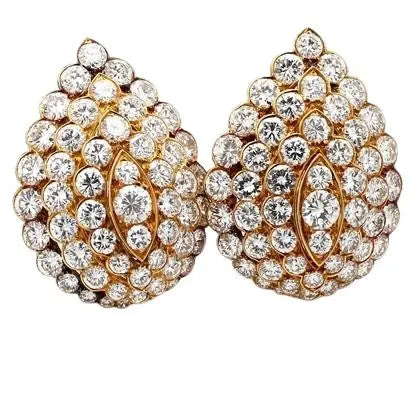 Van Cleef & Arpels Diamond Earrings with Round Brilliant Accents
