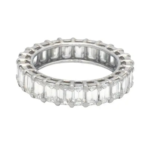 4.07ctw Emerald Cut Diamond Eternity Band