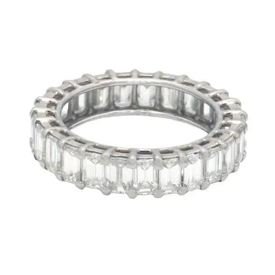 4.07ctw Emerald Cut Diamond Eternity Band