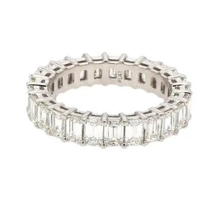 Emerald-Cut Diamond Eternity Band, 25 Stones