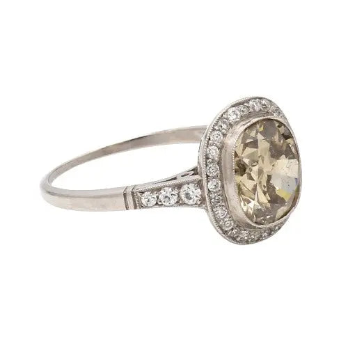 2.75ct Old European Cut Diamond Ring