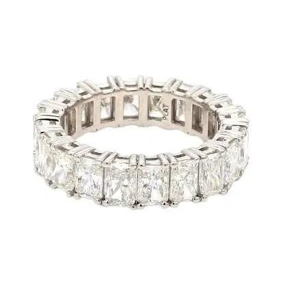 Radiant-Cut Diamond Eternity Band, 20 Stones