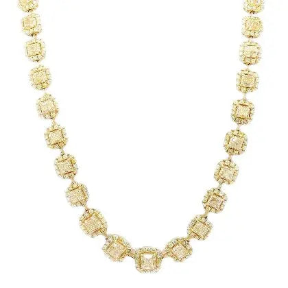 29.36ctw Fancy Yellow Diamond Necklace