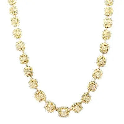 29.36ctw Fancy Yellow Diamond Necklace