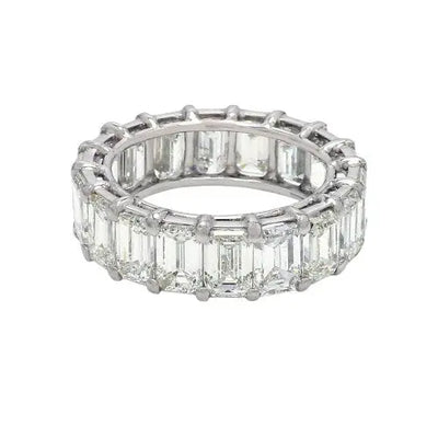 9.68 Emerald Cut Diamond Eternity Band