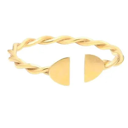Twisted Cuff Bracelet in 18K Yellow Gold