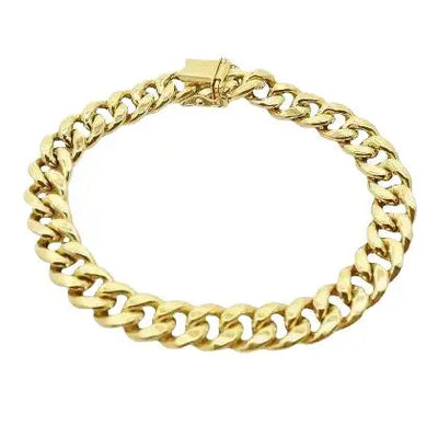 10k Yellow Gold Cuban Link Bracelet