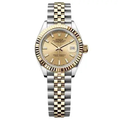 Rolex Datejust 26mm Champagne Dial, Fluted Bezel, Jubilee – 179173