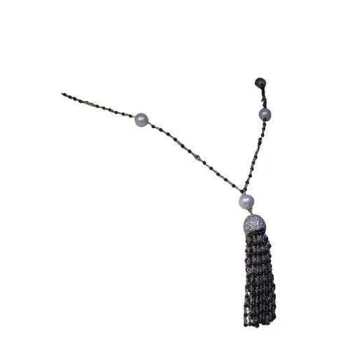 Diamond and Pearl Necklace