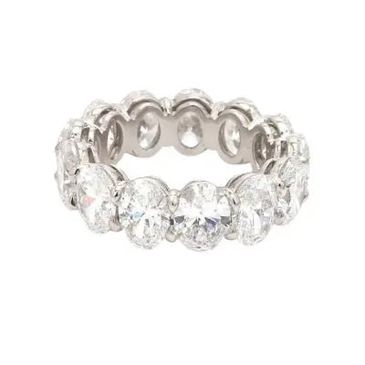 9.10ctw Oval Cut Diamond Eternity Band