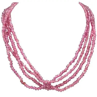Garnet Beaded Multistrand Necklace