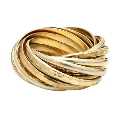 16 Rolling Style Gold Band