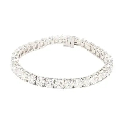 14k White Gold Tennis Bracelet with Diamonds