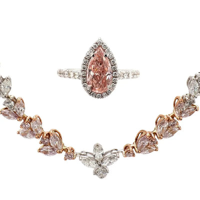 2.13ct Pear-Shaped Pink Diamond Ring