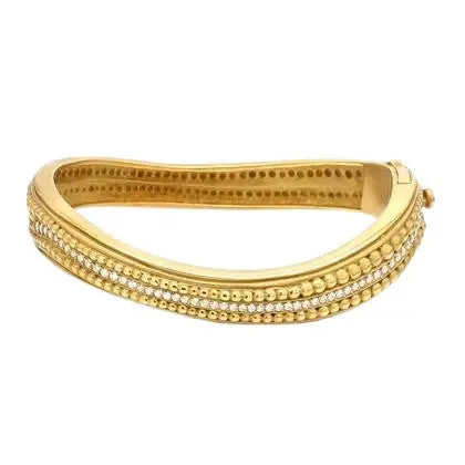 Kieselstein-Cord Caviar Bracelet with Round Brilliant Diamonds