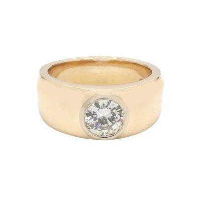 Bezel Set Round Brilliant Diamond Ring