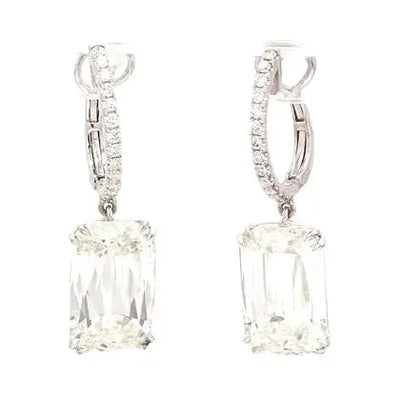 Ashoka GIA-Certified Diamond Earrings with Round Diamond Accents