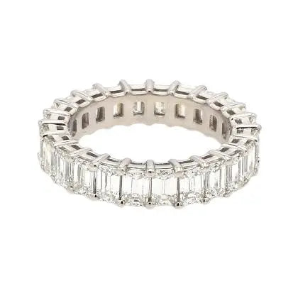 Emerald-Cut Diamond Eternity Band, 24 Stones