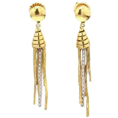 Roberto Coin Tassle Style Earrings with Diamonds