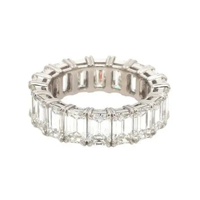 9.08ctw Emerald Cut Diamond Eternity Band
