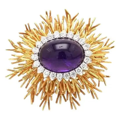 Tiffany & Co Schlumberger Brooch with Gemstones and Diamonds