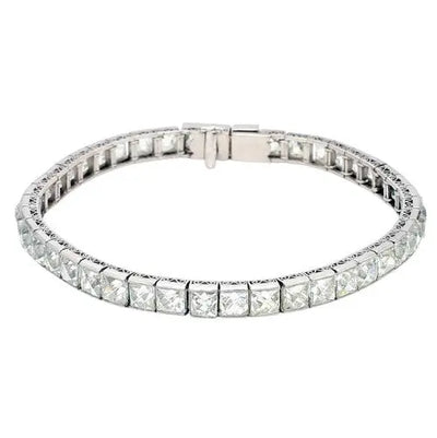 21.47ctw French Cut Diamond Bracelet