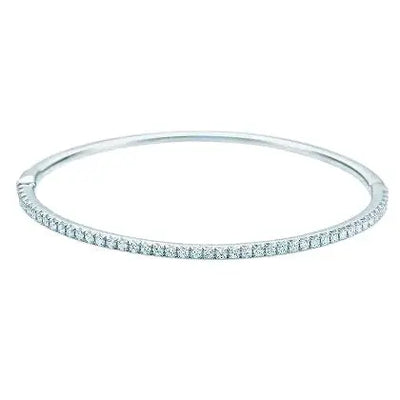 Tiffany & Co. Metro Collection Gold & Diamond Bangle
