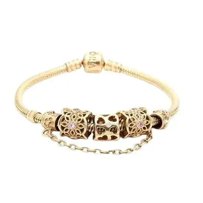 Pandora 14K Yellow Gold Charm Bracelet