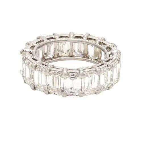 8.78ctw Emerald Cut Diamond Eternity Band