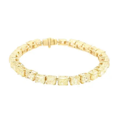31.01ctw Fancy Yellow Diamond Bracelet