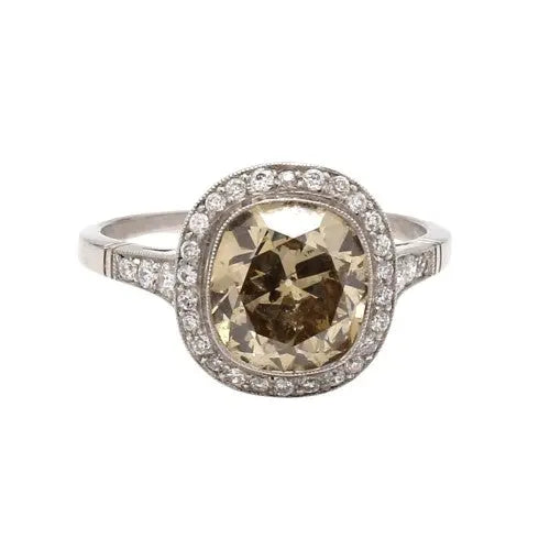 2.75ct Old European Cut Diamond Ring