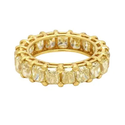 9.17ctw Fancy Intense Yellow Radiant Eternity Band
