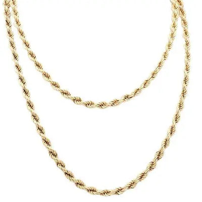 14K Yellow Gold 2.6mm Rope Chain
