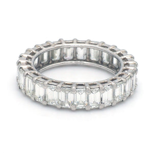 4.07ctw Emerald Cut Diamond Eternity Band