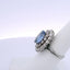 6.00CTW OVAL SAPPHIRE & 2.60CTW ROUND BRILLIANT CUT DIAMOND RING