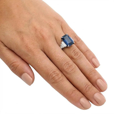 6.06ct Emerald Cut Sapphire