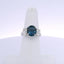 5.34CTW OVAL SAPPHIRE & 1.44 OVAL DIAMOND RING