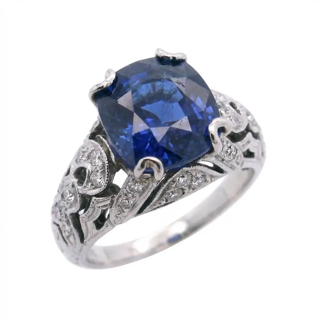 4.84ct Cushion Cut Sapphire