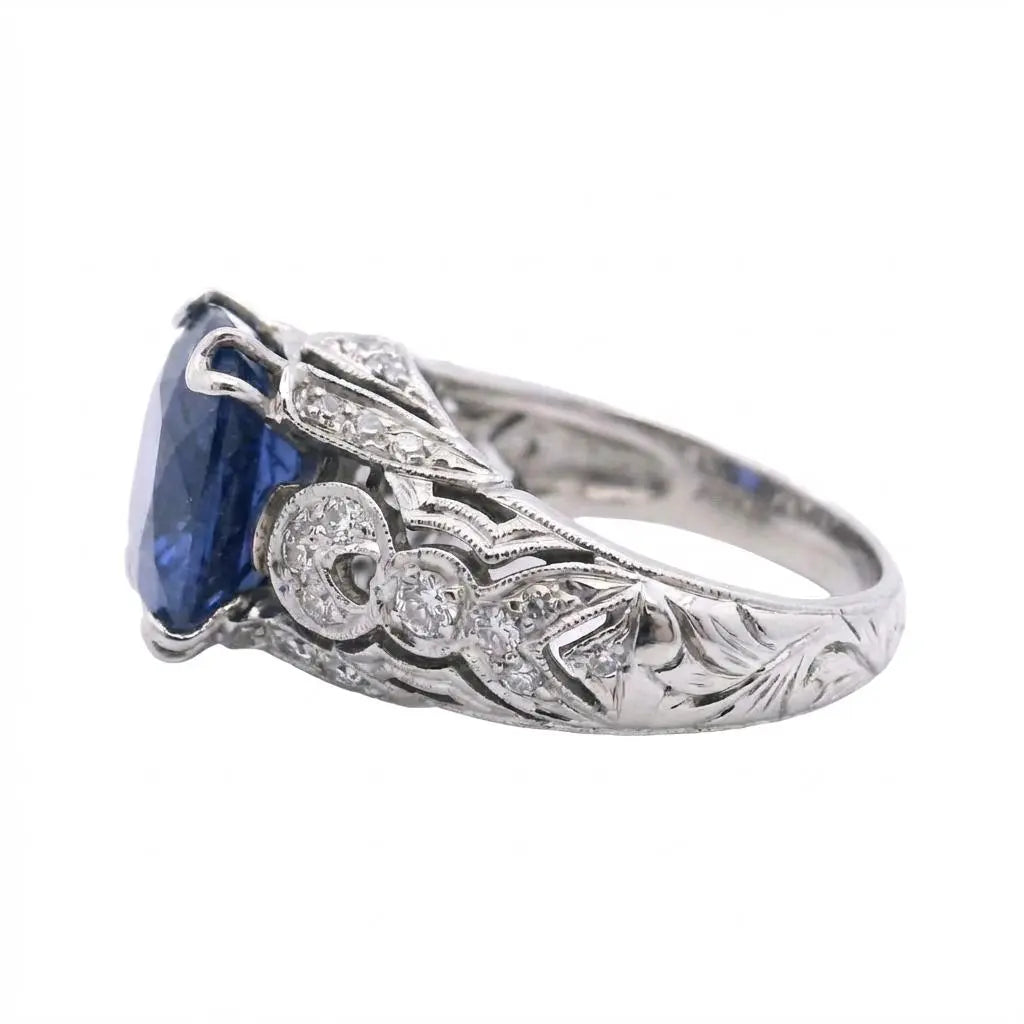 4.84ct Cushion Cut Sapphire