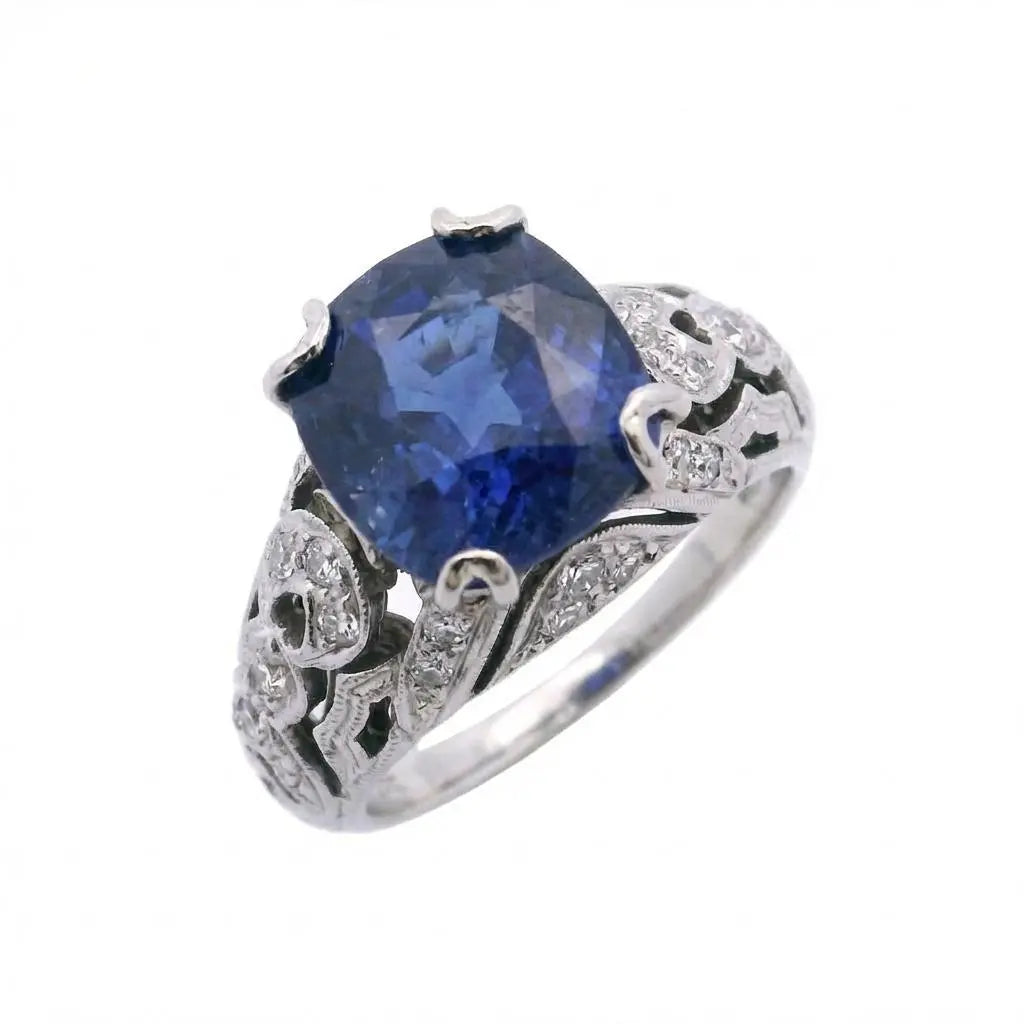 4.84ct Cushion Cut Sapphire